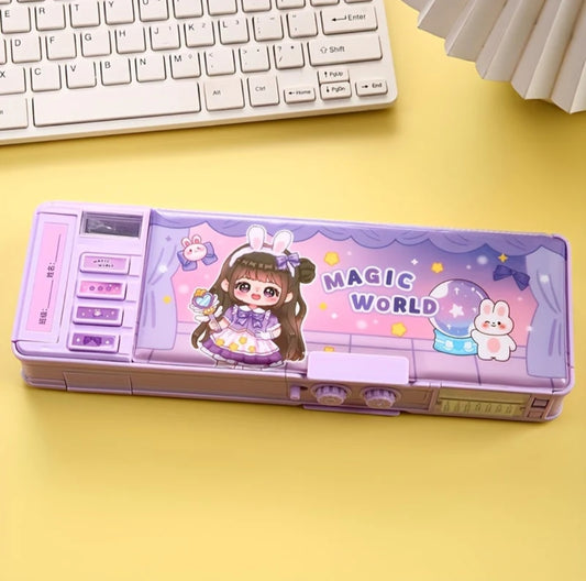 Magic World Lock & Store! Large Capacity Multi-Layer Pencil Case - product image 2