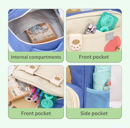 Apple Bear & Carrot Bunny Backpack - product image 2