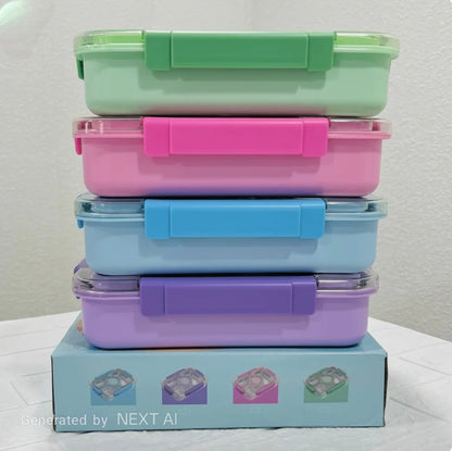 4 Compartment Stainless Steel Lunch Box