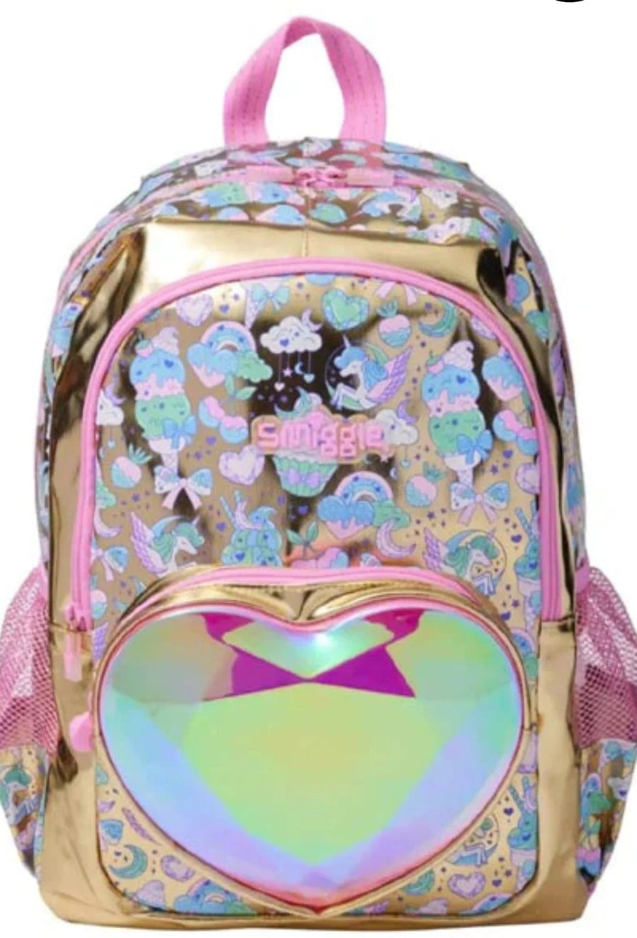 Smiggle Gold Radiant classic Backpack