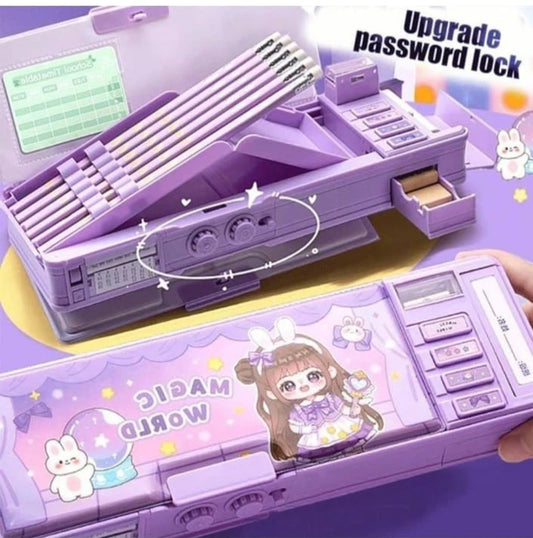 Magic World Lock & Store! Large Capacity Multi-Layer Pencil Case - product image 1