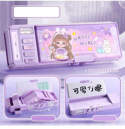 Magic World Lock & Store! Large Capacity Multi-Layer Pencil Case - product image 4