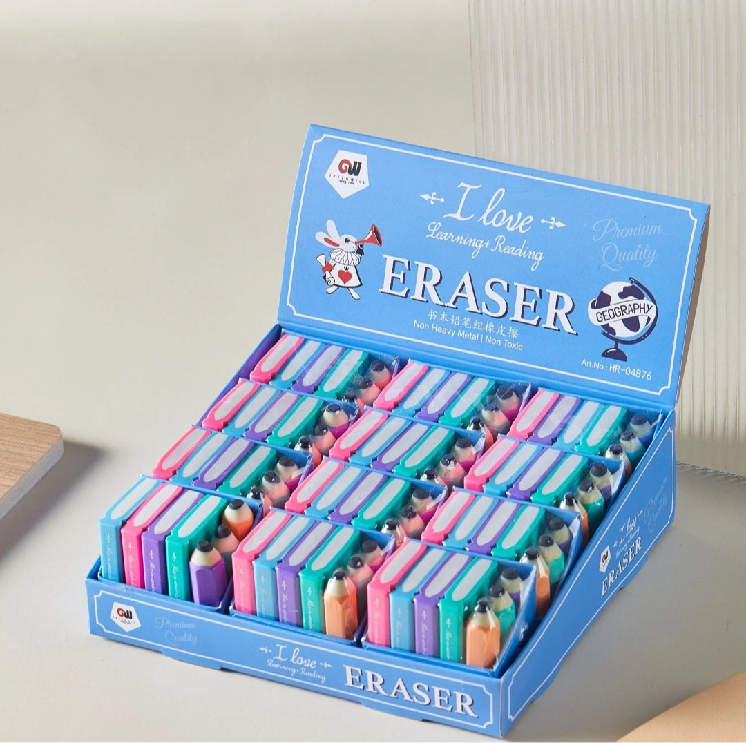 Book & Pencil Shape Eraser - product image 2