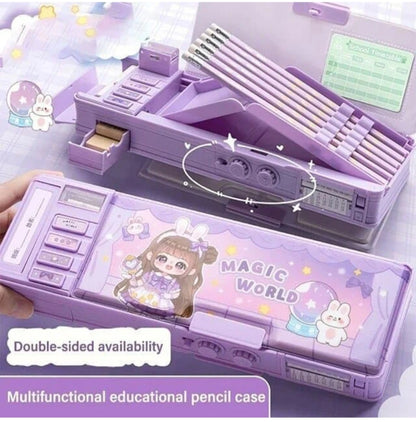 Magic World Lock & Store! Large Capacity Multi-Layer Pencil Case - product image 3